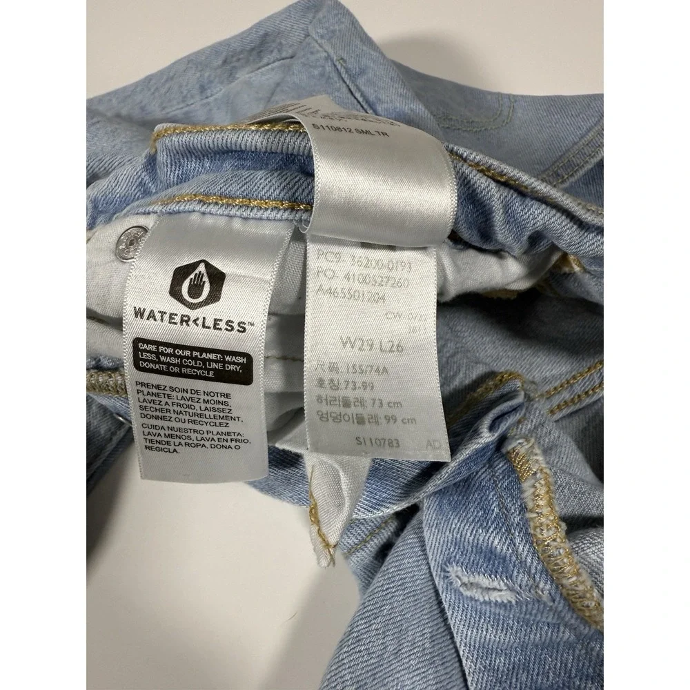 Levi's 501 29x26 Original Fit Jeans Men's Button Fly Light Wash Denim USA Iconic